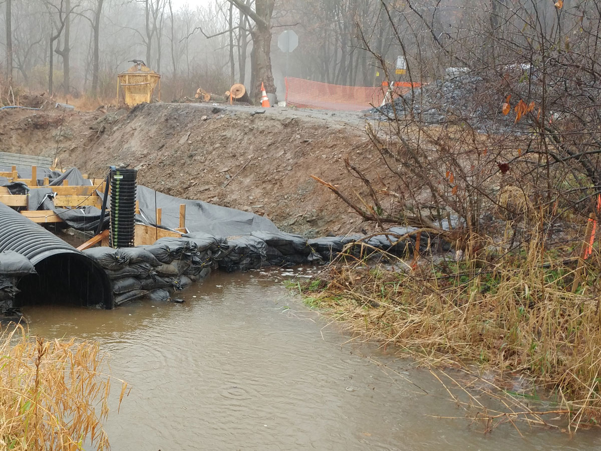 CMS recently completed a stormwater culvert replacement project on Milestone Road.