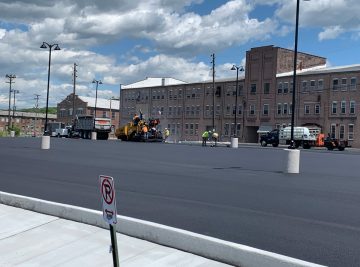 Fleetwood Lot Paving and Concrete work by CMS in 2020