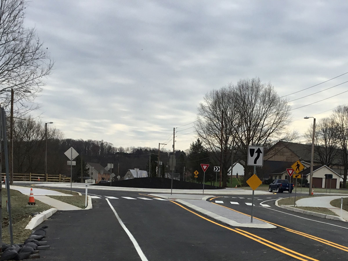 Warwick Round-a-bout project in Lititz, PA by Construction Masters Services