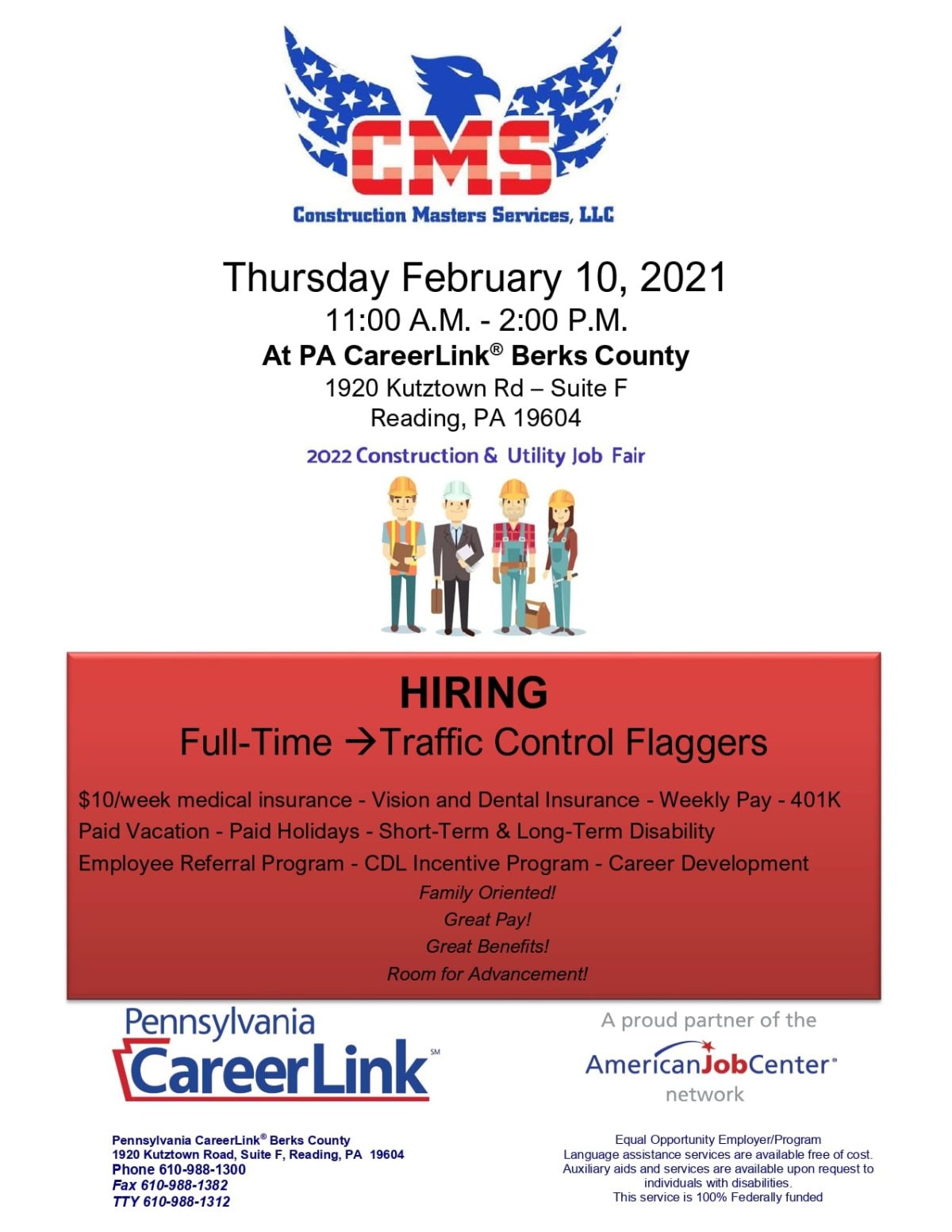 Looking to start an exciting and rewarding career? Come see us at the upcoming job fair!