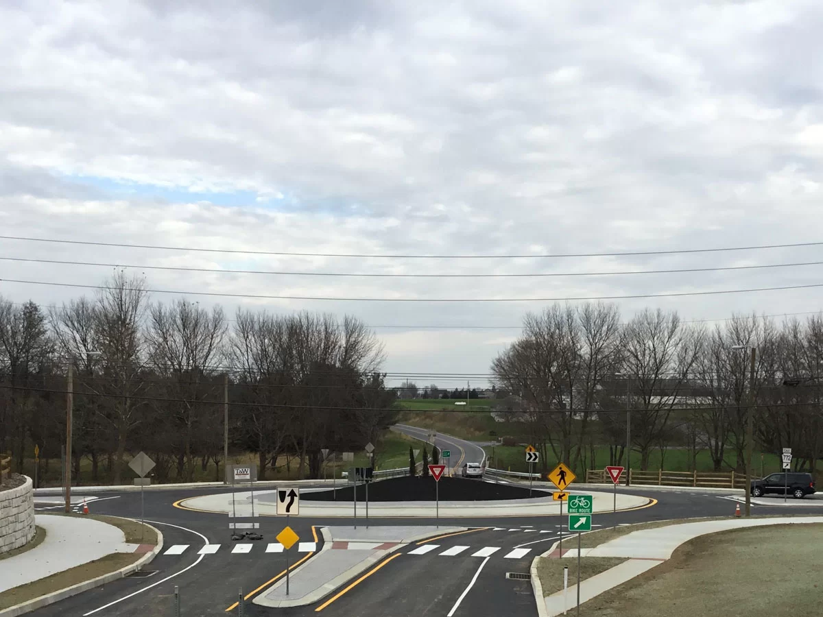 Warwick Round-a-bout project in Lititz, PA by Construction Masters Services